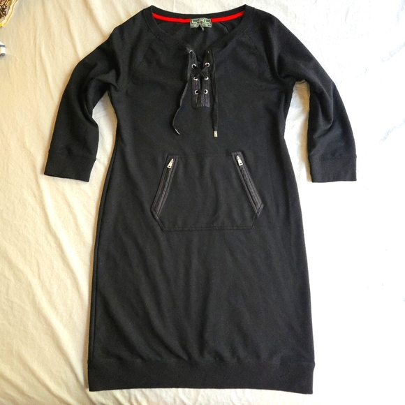 Ralph Lauren Dresses & Skirts - Ralph Lauren Active Sweatshirt Midi Dress Lace Up Front - Sporty Athleisure Fall